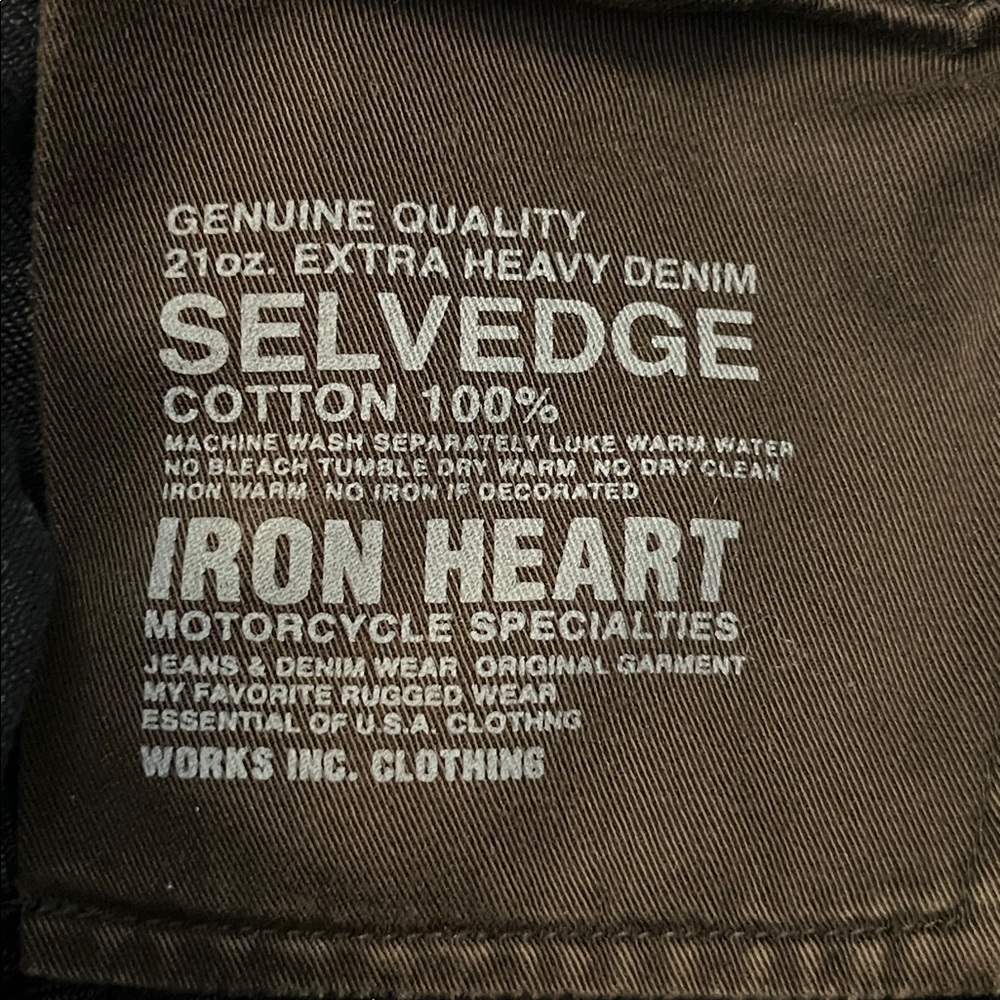 Iron Heart 634s-B 21oz Overdyed Jean Straight Leg - Picture 7 of 15